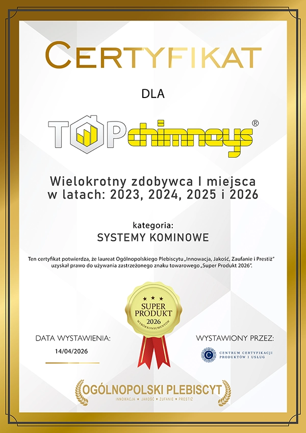 Kominy ceramiczne TOP chimneys – zdobywca pierwszego miejsca w Polsce