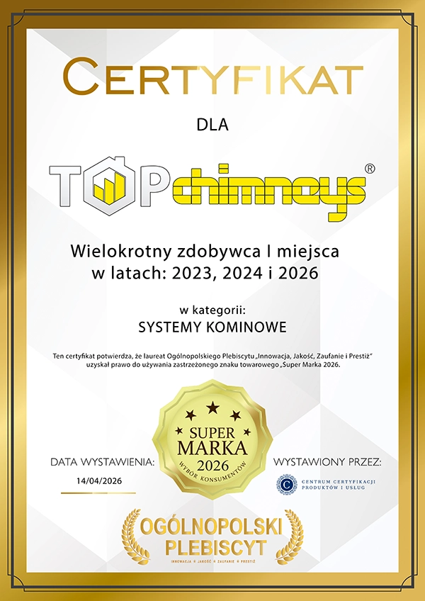 Kominy systemowe TOP chimneys – wielokrotny wybór konsumentów