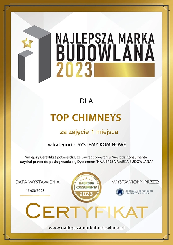 Nowoczesne kominy TOP chimneys – najlepsza marka budowlana 2023